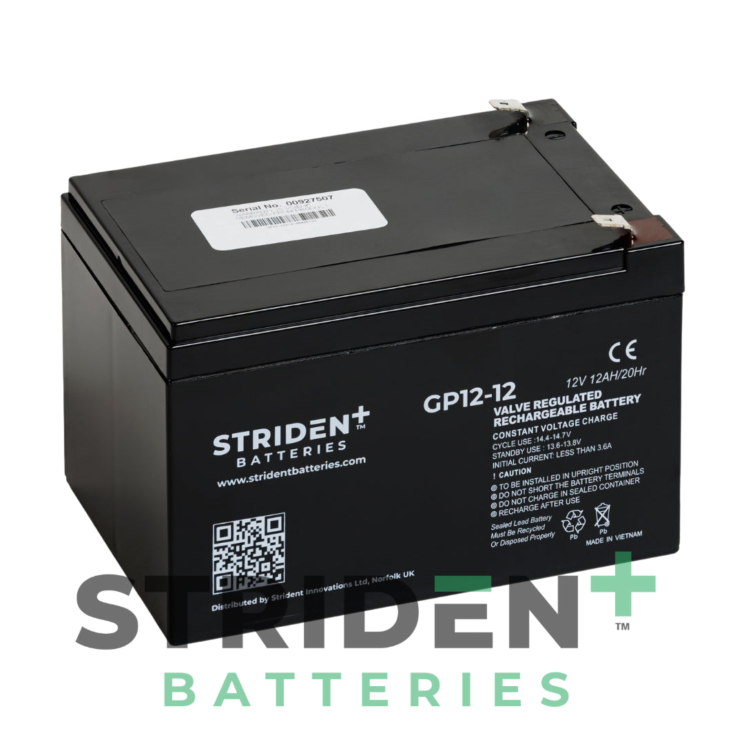 Strident 12V 12A Batteries (Pair)
