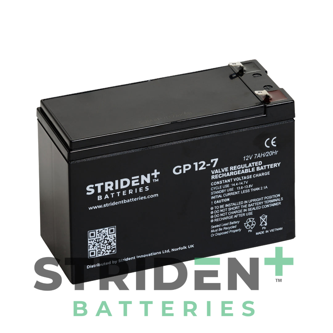 Strident 12V 7A Batteries (Pair)