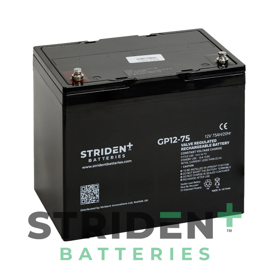 Strident 12V 75A Batteries (Pair)